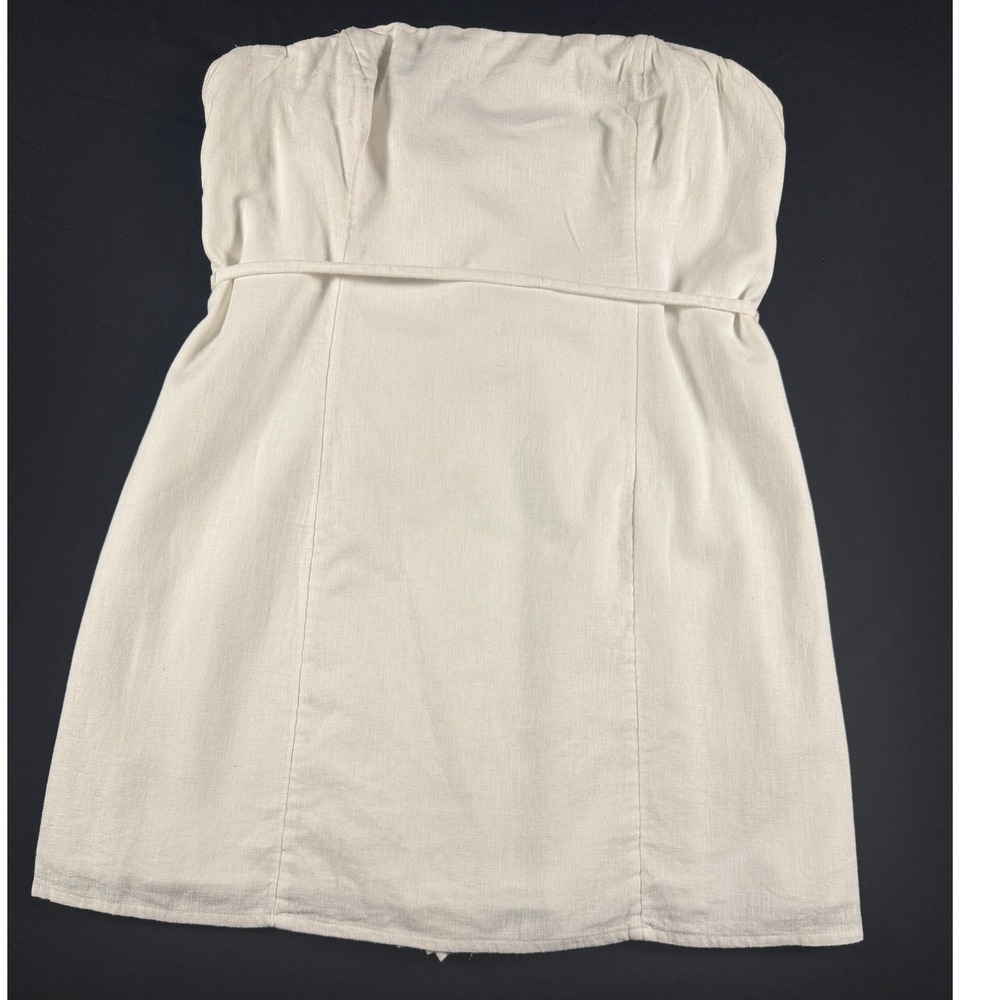 Abercrombie & Fitch Cream Strapless Romper